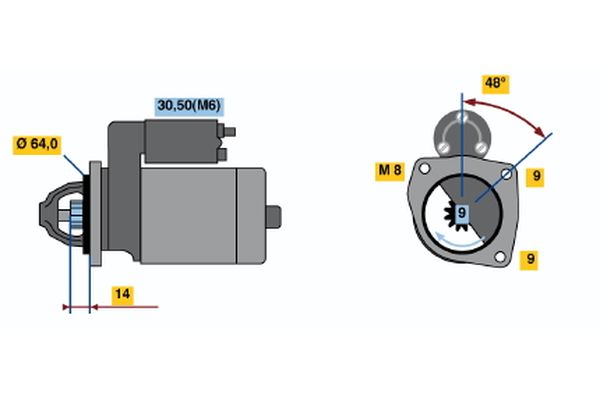 Bosch Starter 0 001 137 001