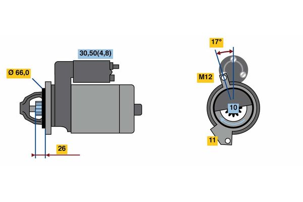 Bosch Starter 0 001 139 041