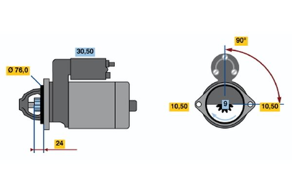 Bosch Starter 0 986 019 900