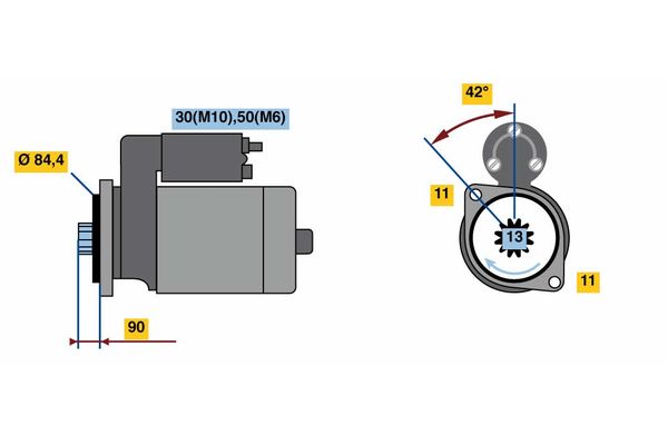 Bosch Starter 0 001 260 002