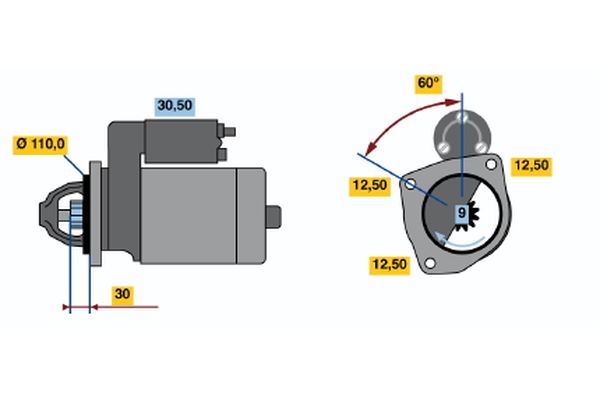 Bosch Starter 0 001 368 019