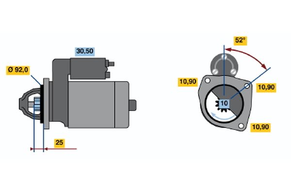 Bosch Starter 0 986 017 510