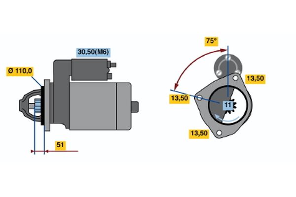 Bosch Starter 0 001 372 007