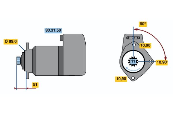 Bosch Starter 0 001 417 068