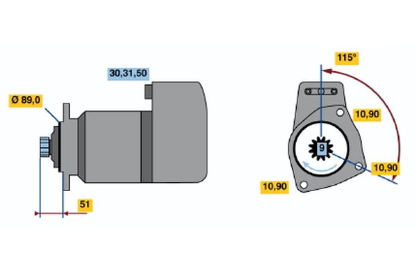 Bosch Starter 0 001 417 077