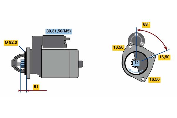 Bosch Starter 0 001 420 013