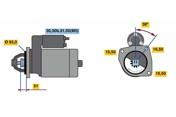 Bosch Starter 0 001 420 028