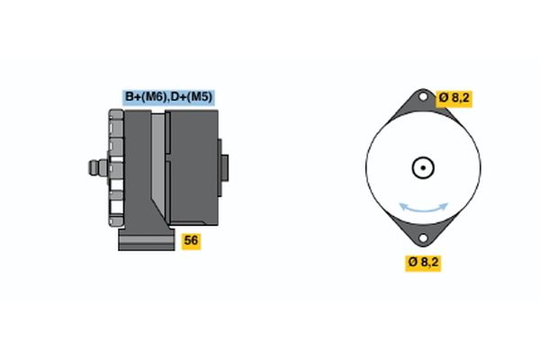 Bosch Alternator/Dynamo 0 986 030 110