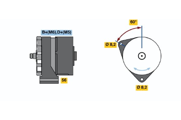 Bosch Alternator/Dynamo 0 120 339 531