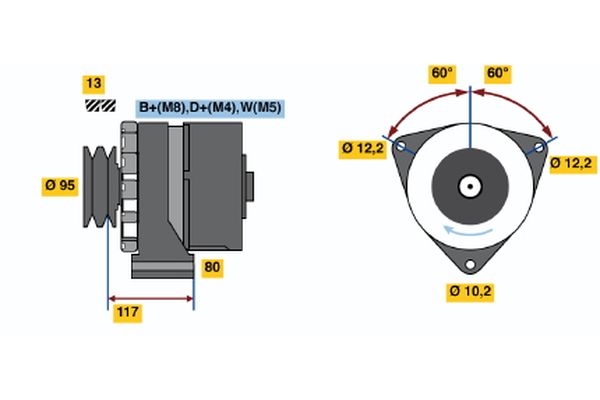 Bosch Alternator/Dynamo 0 120 468 113