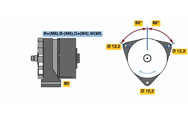 Bosch Alternator/Dynamo 0 120 469 040