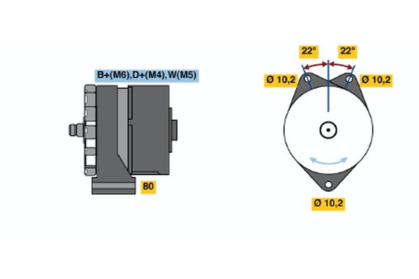 Bosch Alternator/Dynamo 0 986 031 230