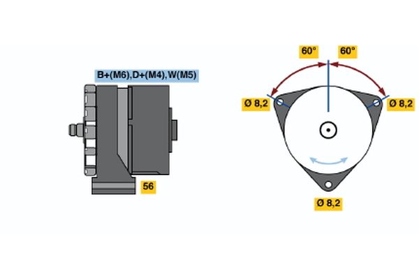 Bosch Alternator/Dynamo 0 986 031 260