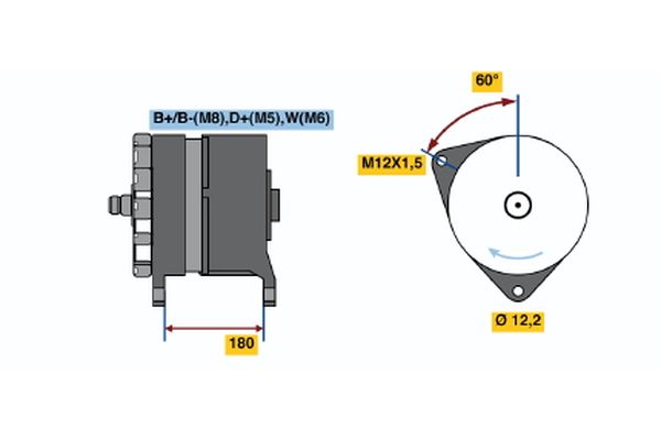 Bosch Alternator/Dynamo 0 120 689 577