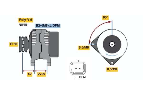 Bosch Alternator/Dynamo 0 986 047 370