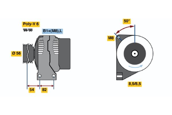 Bosch Alternator/Dynamo 0 986 047 510