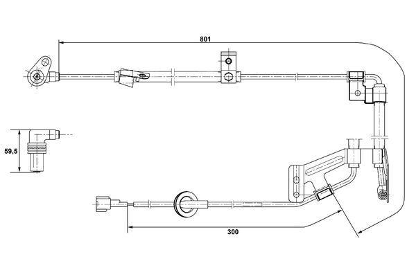 Bosch ABS sensor 0 265 001 273