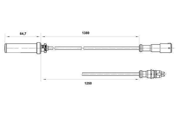 Bosch ABS sensor 0 265 004 016