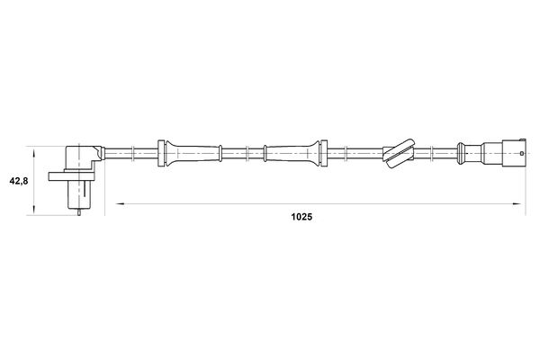 Bosch ABS sensor 0 265 006 197