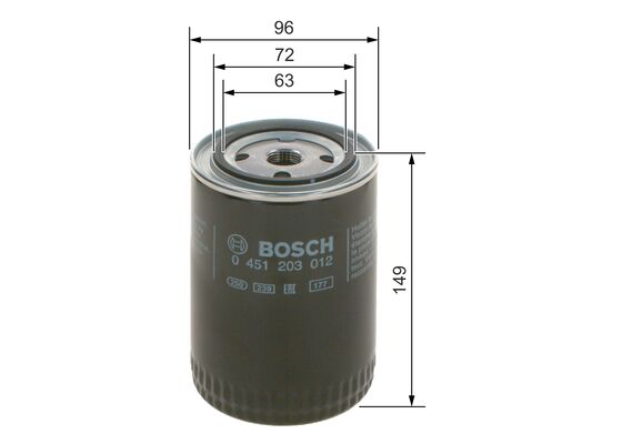 Bosch Oliefilter 0 451 203 012