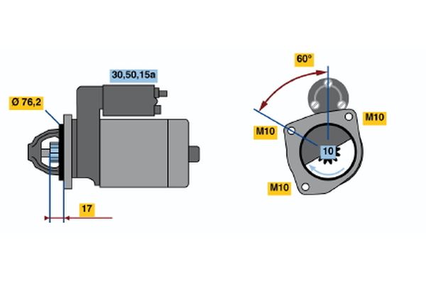 Bosch Starter 0 986 010 240