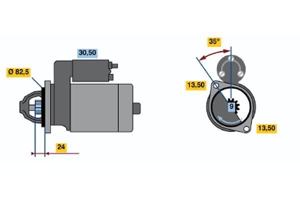 Bosch Starter 0 986 011 010