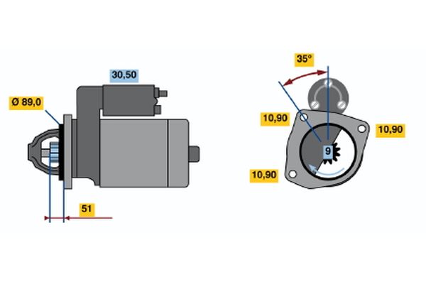 Bosch Starter 0 986 011 370