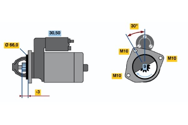 Bosch Starter 0 986 011 770