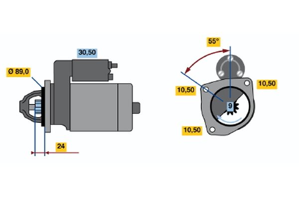 Bosch Starter 0 986 011 790