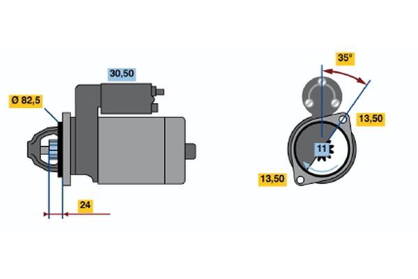 Bosch Starter 0 986 012 710