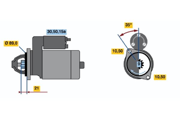 Bosch Starter 0 986 013 160