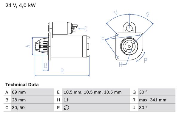 Bosch Starter 0 986 013 720