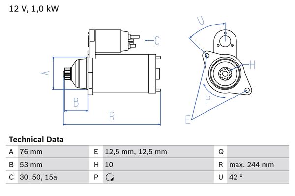 Bosch Starter 0 986 014 820