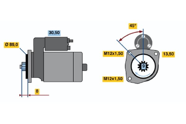 Bosch Starter 0 986 014 971