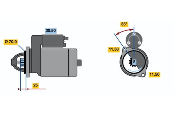 Bosch Starter 0 986 015 981