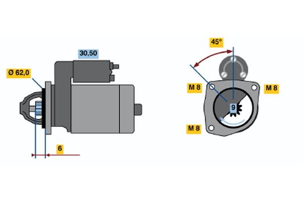 Bosch Starter 0 986 016 130