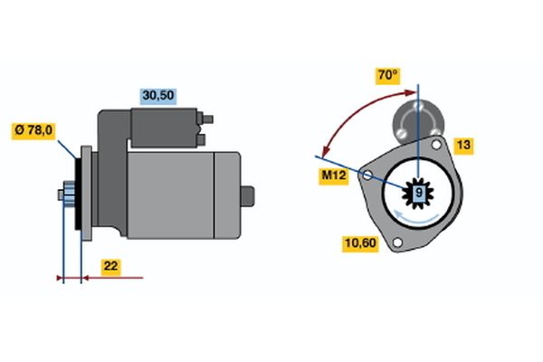 Bosch Starter 0 986 016 161