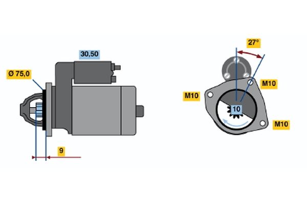 Bosch Starter 0 986 017 131