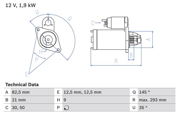 Bosch Starter 0 986 017 310