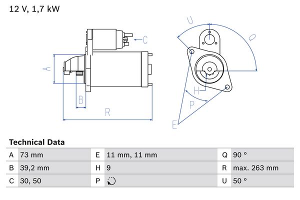 Bosch Starter 0 986 017 440