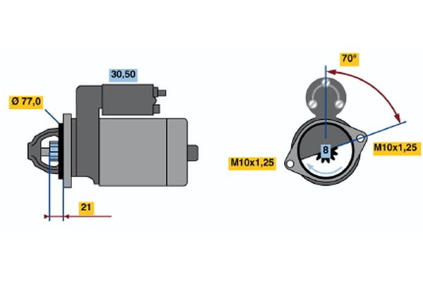 Bosch Starter 0 986 017 691