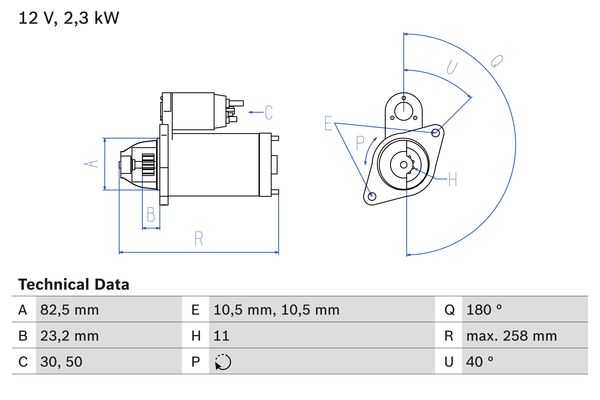 Bosch Starter 0 986 018 290