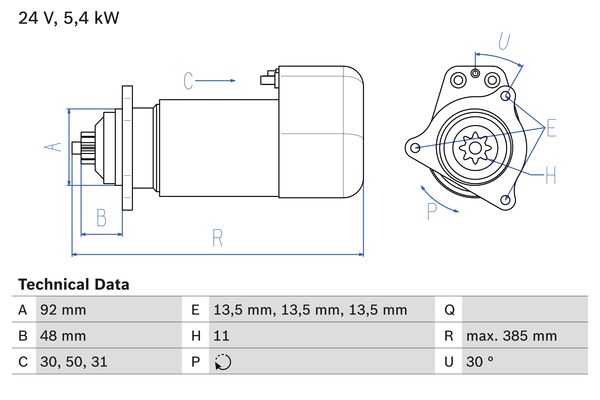 Bosch Starter 0 986 018 420