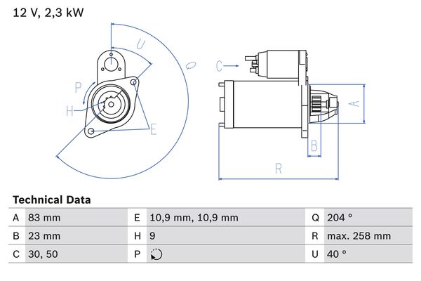 Bosch Starter 0 986 019 820