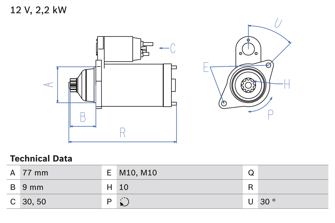 Bosch Starter 0 986 020 421