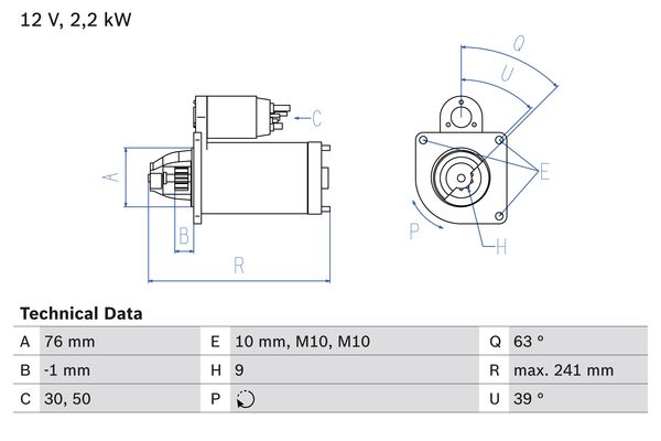 Bosch Starter 0 986 021 620