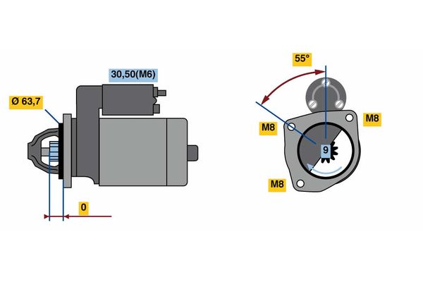 Bosch Starter 0 986 022 111