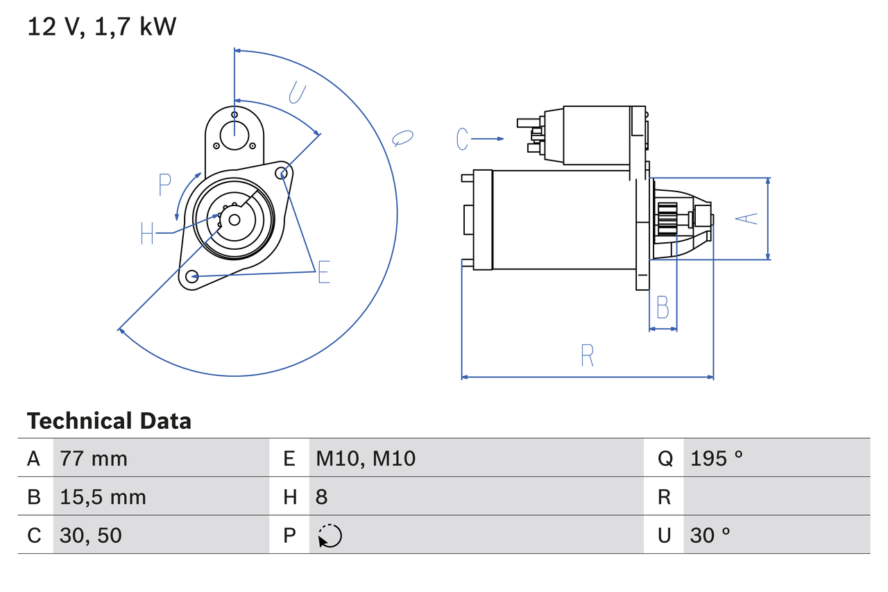 Bosch Starter 0 986 023 600