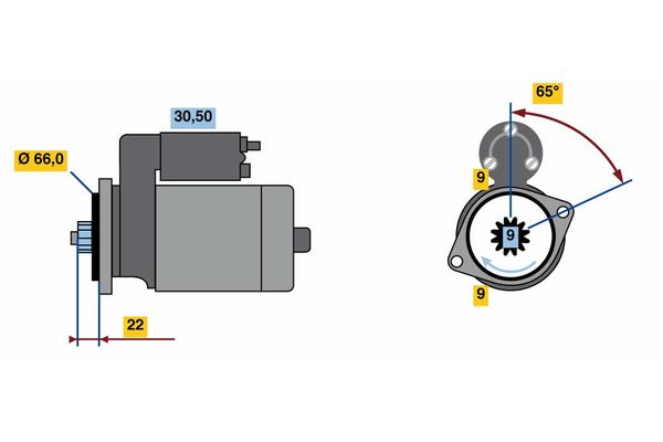 Bosch Starter 0 986 023 710