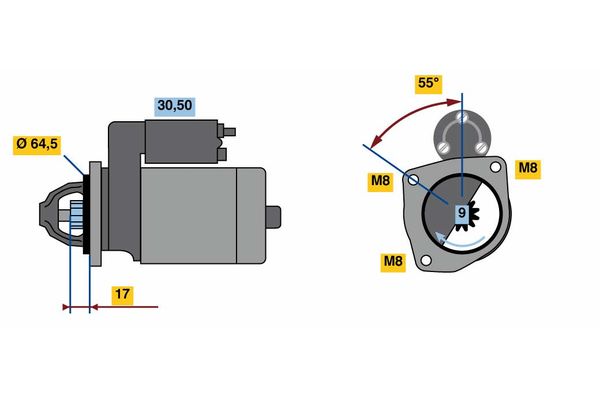 Bosch Starter 0 986 023 740